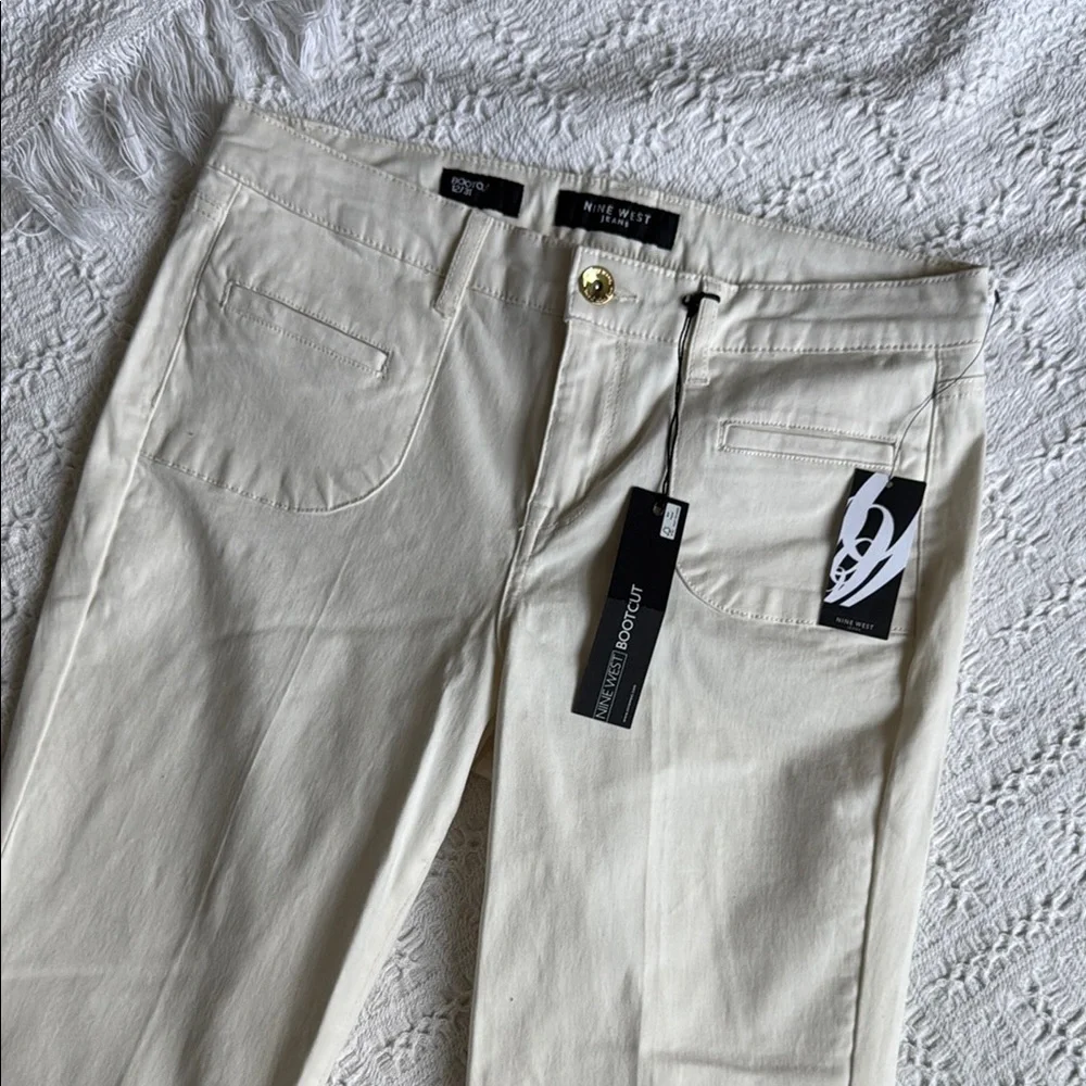 Nine West Cream Boot Cut Jeans - Picture 3 of 13